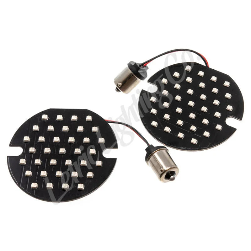 Letric Lighting 99-03 Road Glide Flat Lens Style LED Insert - Red - Side View