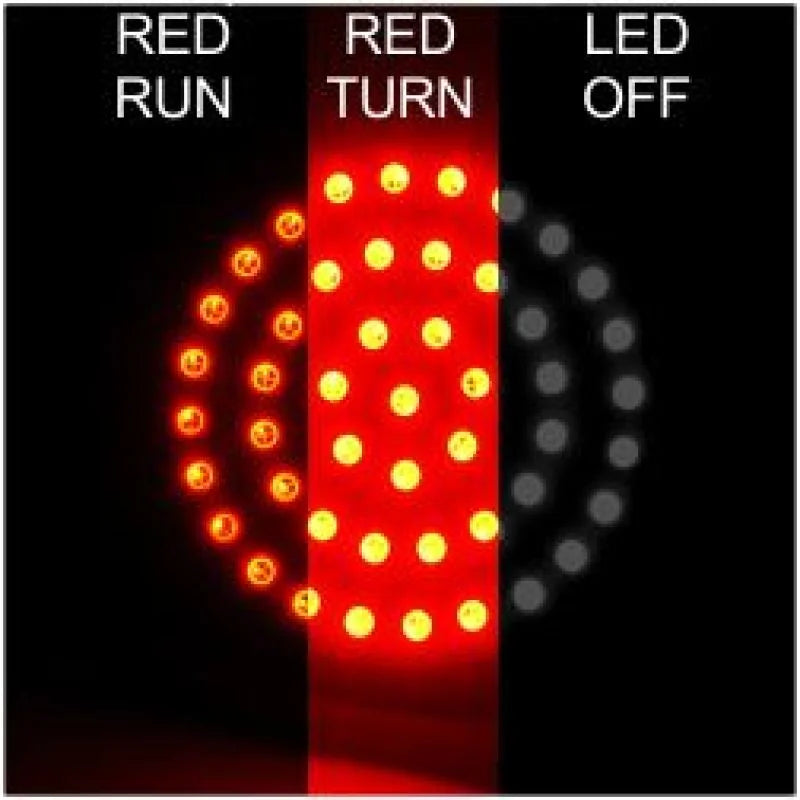 Letric Lighting Bullet Style Swtchbcks Red/Red - Main Product View