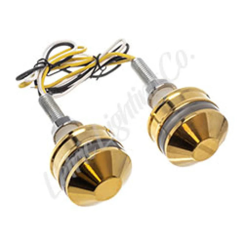 Letric Lighting Grip Ind Lghts Brss Cp Wht/Amb - Side View