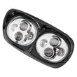 Load image into Gallery viewer, Letric Lighting LED Headlight 80W Hi/Lo Chrome/Black fits 1998-2010 Harley-Davidson FLTR Road / 1998-2006 Harley-Davidson ...