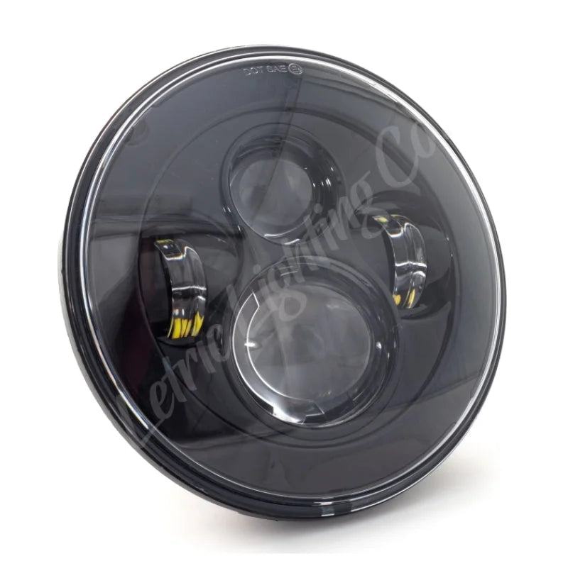 Letric Lighting Premium Headlight Blk - Side View