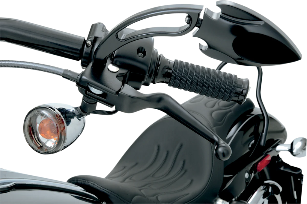 Lever Set - Black DragSpecialties H07-0574-BLK - Side View