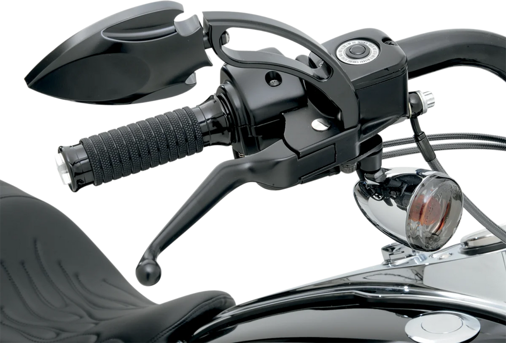 Lever Set - Black DragSpecialties H07-0574-BLK - Back View