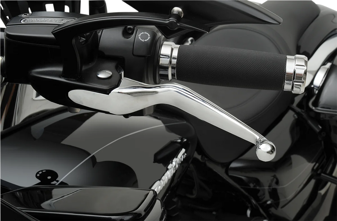Lever Set - Chrome DragSpecialties H07-0591 - Back View