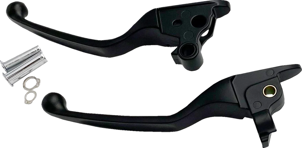 Lever Set - Narrow - Black DragSpecialties H07-0585NMB - Main Product View