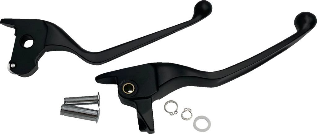 Lever Set - Narrow - Black DragSpecialties H07-0591NMB - Main Product View