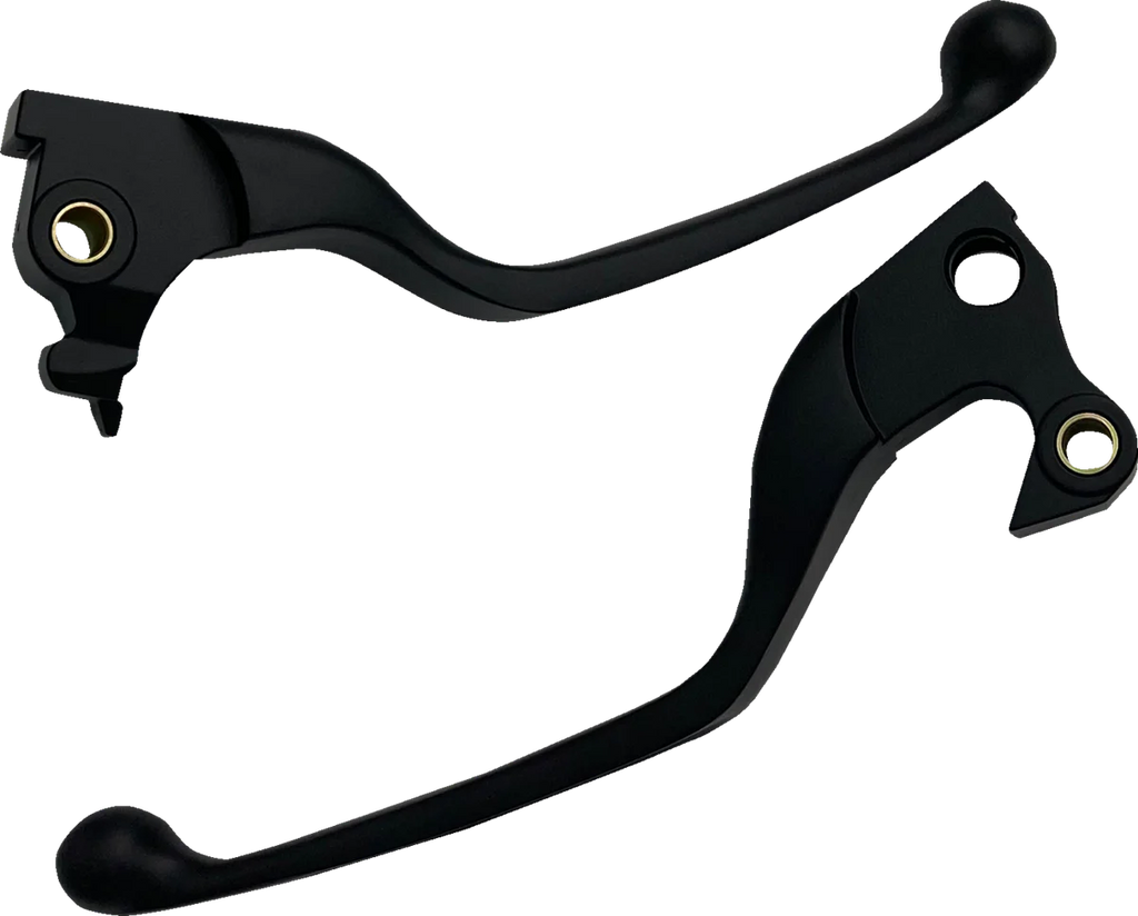Lever Set - Narrow - Black DragSpecialties H07-0592NMB - Main Product View