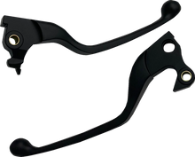 Load image into Gallery viewer, Lever Set - Narrow - Black DragSpecialties H07-0592NMB - Main Product View