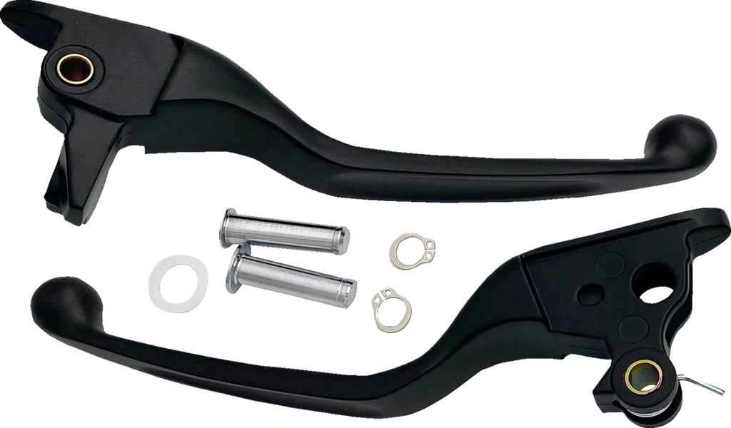 Lever Set - Narrow - Black DragSpecialties H07-0730NMB - Main Product View