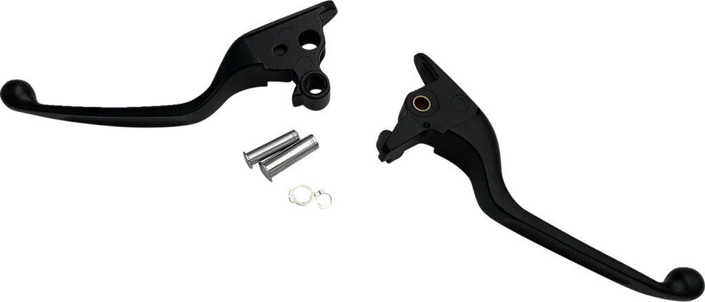 Lever Set - Narrow - Black DragSpecialties H07-0730NMB - Side View