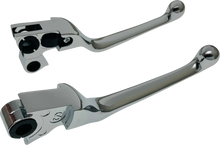 Load image into Gallery viewer, Lever Set - Narrow - Chrome DragSpecialties H07-0574N - Main Product View