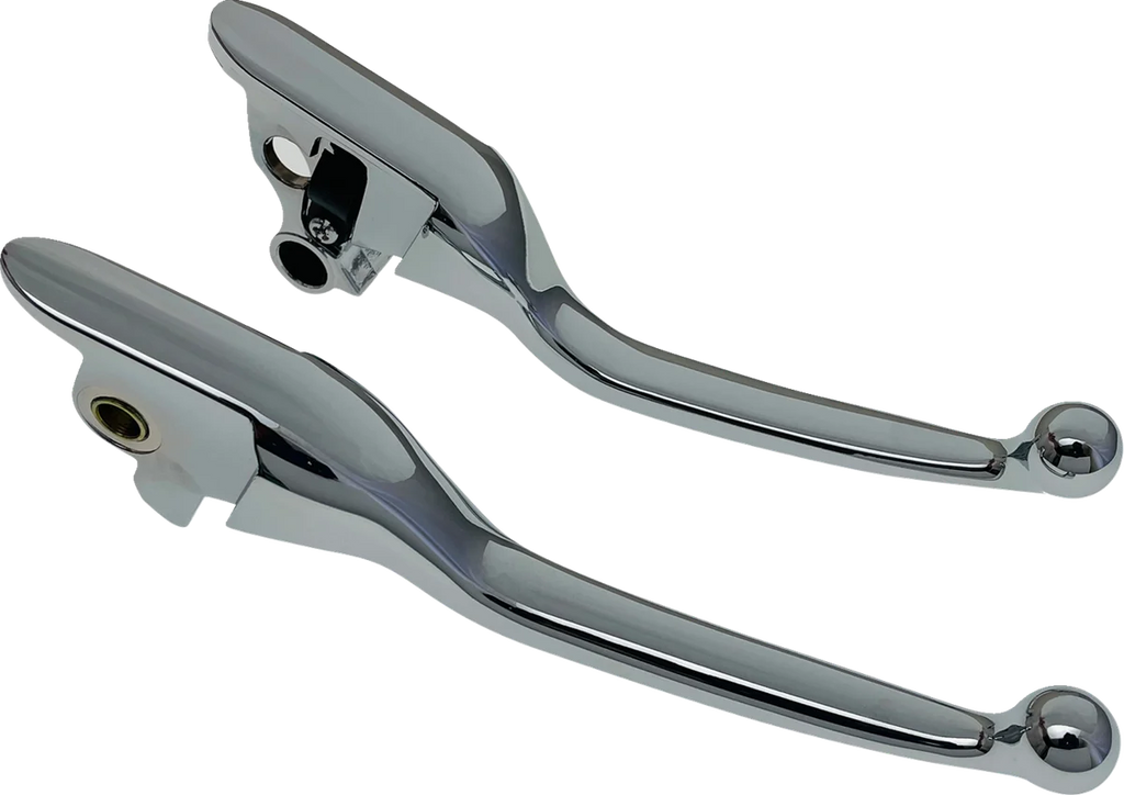 Lever Set - Narrow - Chrome DragSpecialties H07-0593N - Main Product View