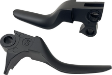 Load image into Gallery viewer, Lever Set - Short - Black DragSpecialties H07-0574SMB - Main Product View