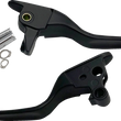Load image into Gallery viewer, Lever Set - Short - Black DragSpecialties H07-0585SMB - Main Product View