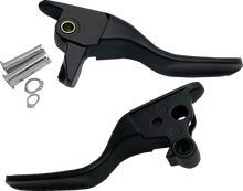 Load image into Gallery viewer, Lever Set - Short - Black DragSpecialties H07-0585SMB - Main Product View