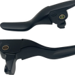 Load image into Gallery viewer, Lever Set - Short - Black DragSpecialties H07-0595SMB - Main Product View