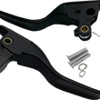 Load image into Gallery viewer, Lever Set - Short - Black DragSpecialties H07-0730SMB - Main Product View