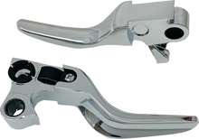 Load image into Gallery viewer, Lever Set - Short - Chrome DragSpecialties H07-0574S - Main Product View