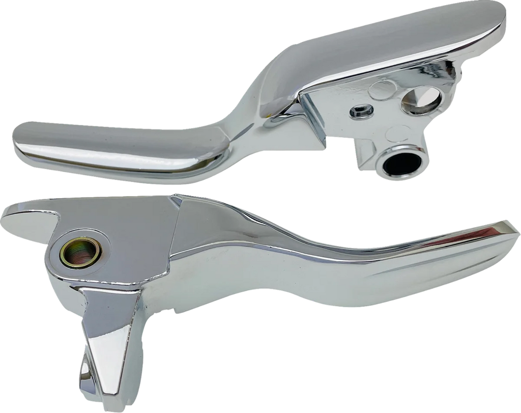 Lever Set - Short - Chrome DragSpecialties H07-0585S - Main Product View