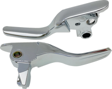 Load image into Gallery viewer, Lever Set - Short - Chrome DragSpecialties H07-0585S - Main Product View