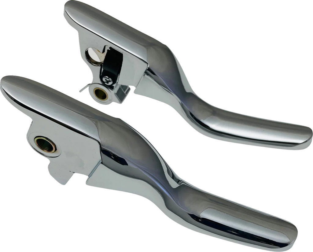 Lever Set - Short - Chrome DragSpecialties H07-0592S - Main Product View