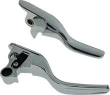 Load image into Gallery viewer, Lever Set - Short - Chrome DragSpecialties H07-0593S - Main Product View