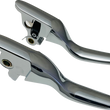 Load image into Gallery viewer, Lever Set - Short - Chrome DragSpecialties H07-0730S - Main Product View