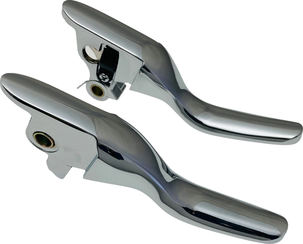 Lever Set - Short - Chrome DragSpecialties H07-0730S - Main Product View