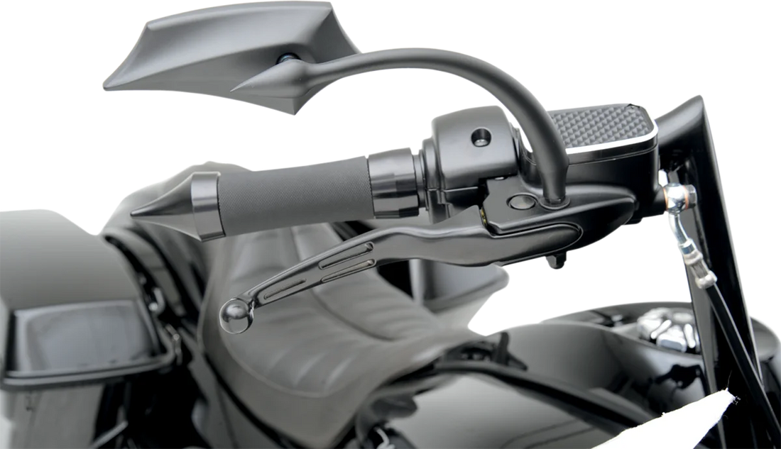 Levers - Slotted - Black DragSpecialties H07-0587B - Installation View