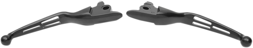 Levers - Slotted - Black DragSpecialties H07-0605MB - Main Product View