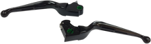 Load image into Gallery viewer, Levers - Slotted - Black DragSpecialties H07-0606MB - Main Product View