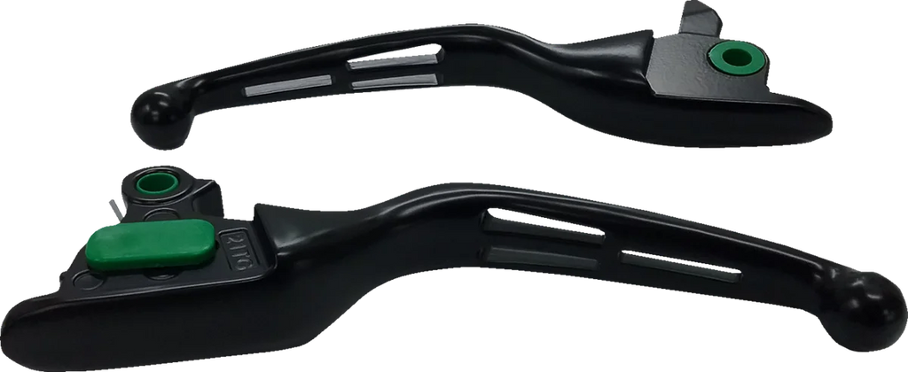 Levers - Slotted - Black DragSpecialties H07-0607MB - Main Product View