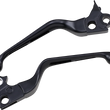 Load image into Gallery viewer, Levers - Slotted - Black DragSpecialties H07-0769B - Main Product View