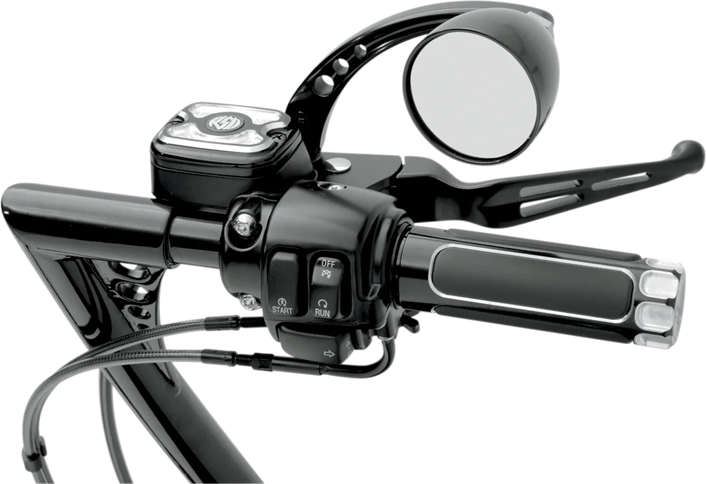 Levers - Slotted - Black DragSpecialties H07-0769B - Side View