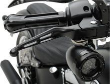 Load image into Gallery viewer, Levers - Slotted - Black DragSpecialties H07-0769B - Back View