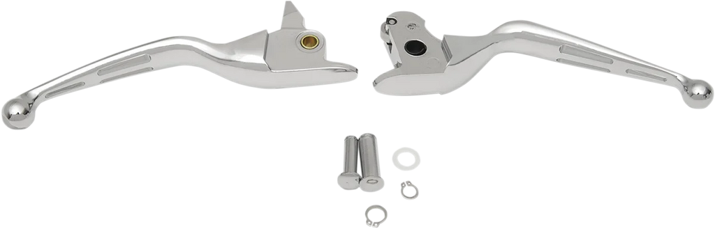 Levers - Slotted - Chrome DragSpecialties H07-0601 - Main Product View