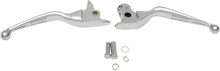 Load image into Gallery viewer, Levers - Slotted - Chrome DragSpecialties H07-0601 - Main Product View