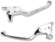 Load image into Gallery viewer, Levers - Slotted - Chrome DragSpecialties H07-0603 - Main Product View