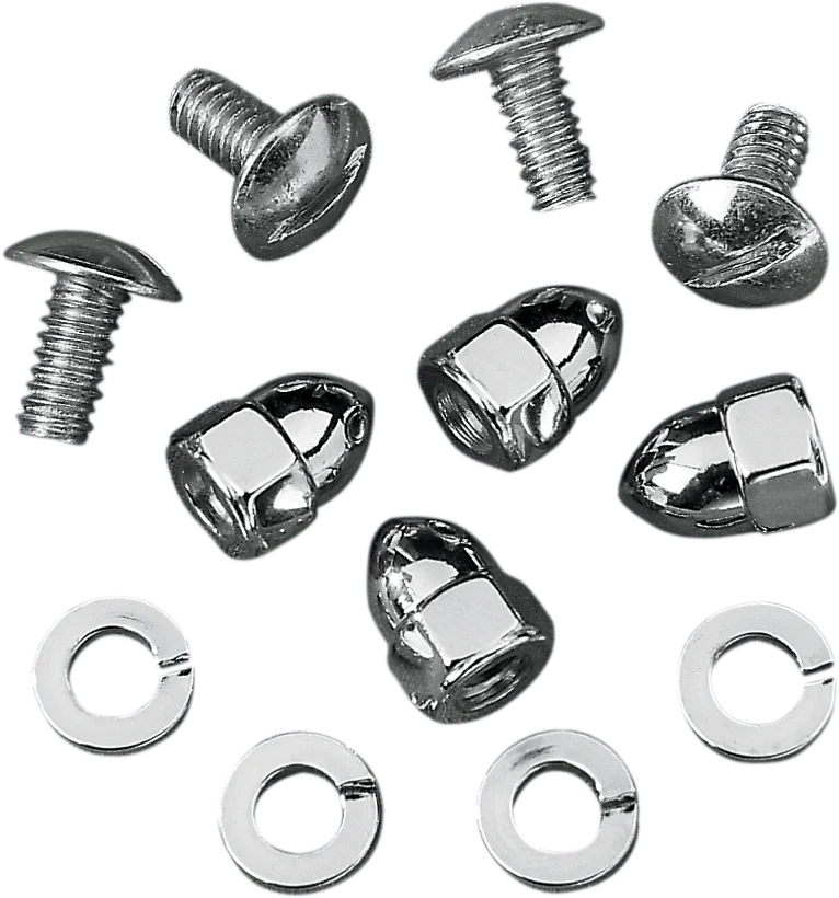 License Plate Fasteners - Acorn Nuts DragSpecialties MBP00114 - Main Product View