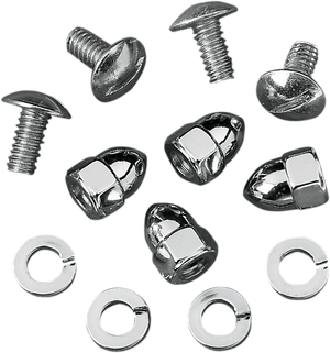 License Plate Fasteners - Acorn Nuts DragSpecialties MBP00114 - Main Product View