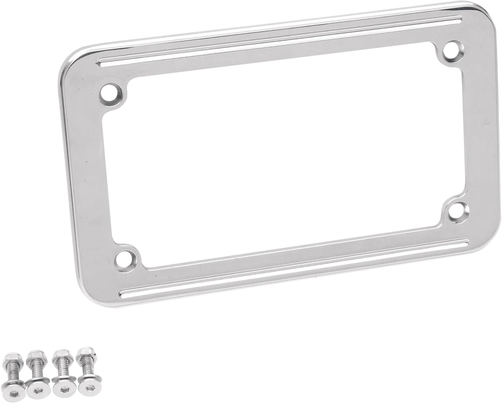 License Plate Frame - Chrome DragSpecialties 083028 - Main Product View