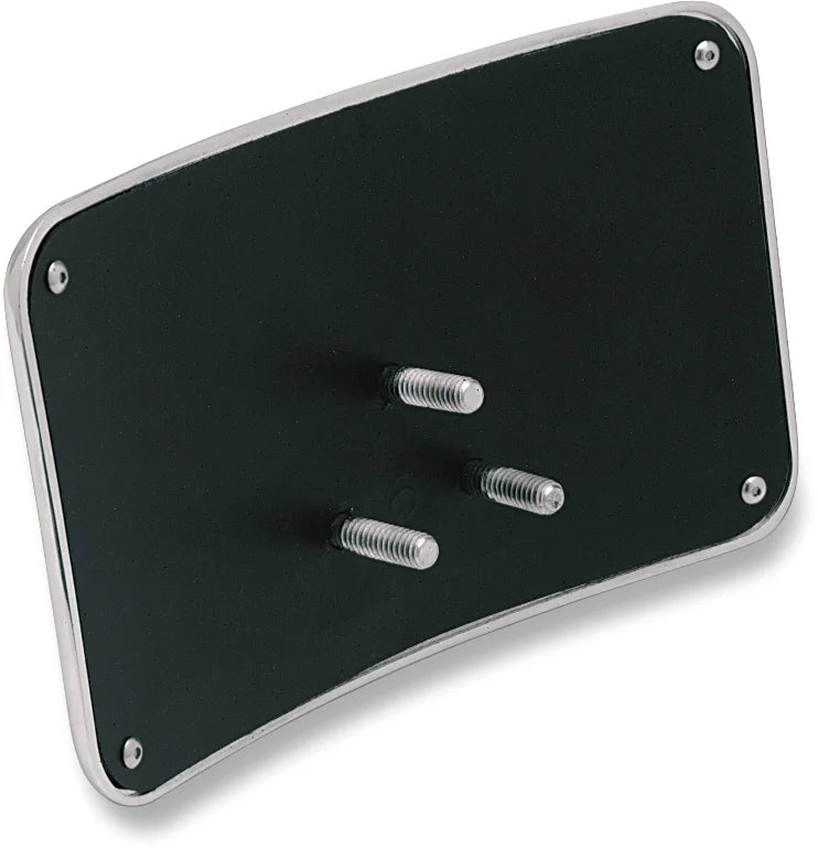 License Plate Mount - 3 Hole - Chrome DragSpecialties 78070114 - Side View