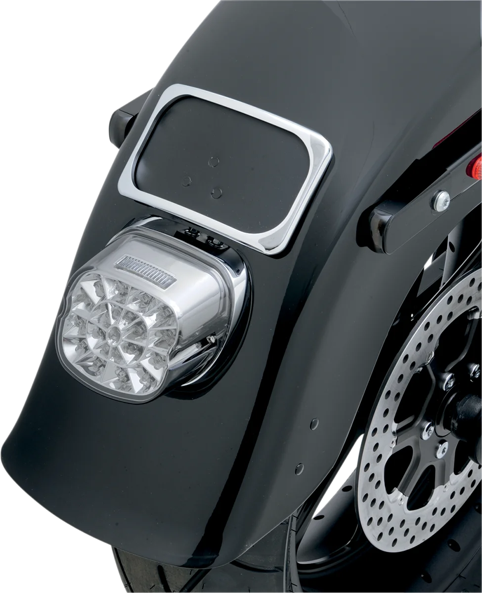 License Plate Mount - 3 Hole - Chrome DragSpecialties 78070114 - Additional View 5