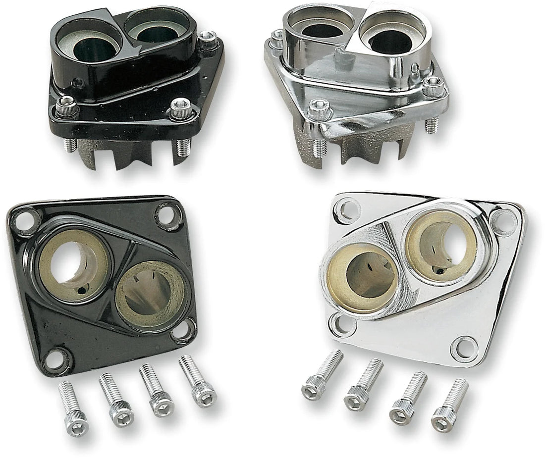 Lifter Block - Chrome - Shovelhead DragSpecialties 20489-BX-LB1 - Side View