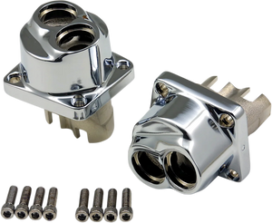 Lifter Blocks - Chrome - Evolution/Big Twin DragSpecialties 26533-BOX - Main Product View
