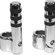 Load image into Gallery viewer, Lindby Clamp-On 3-Band Footpeg - Chrome 715 - Main Product View