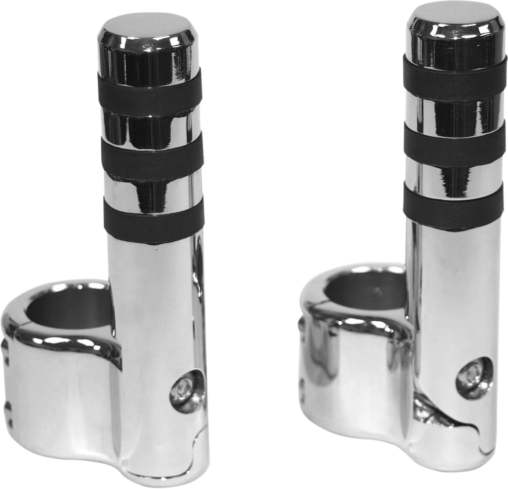 Lindby Clamp-On 3-Band Footpeg - Chrome 715 - Main Product View