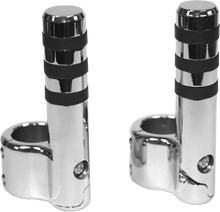 Load image into Gallery viewer, Lindby Clamp-On 3-Band Footpeg - Chrome 715 - Main Product View