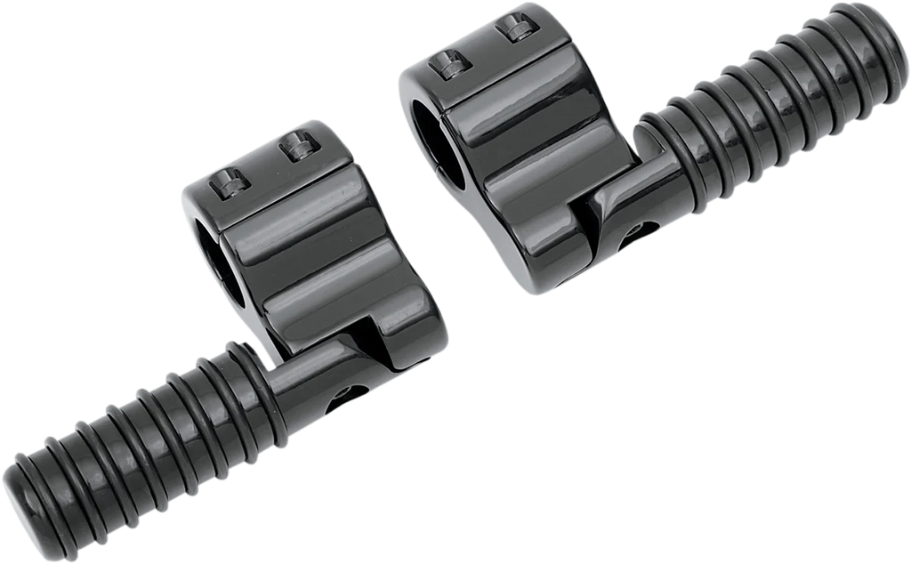 Lindby Clamp-On 3-Band Footpeg - Chrome 715 - Side View