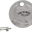 Load image into Gallery viewer, "Live to Ride" Console Door - Chrome DragSpecialties T22-0151CA - Side View